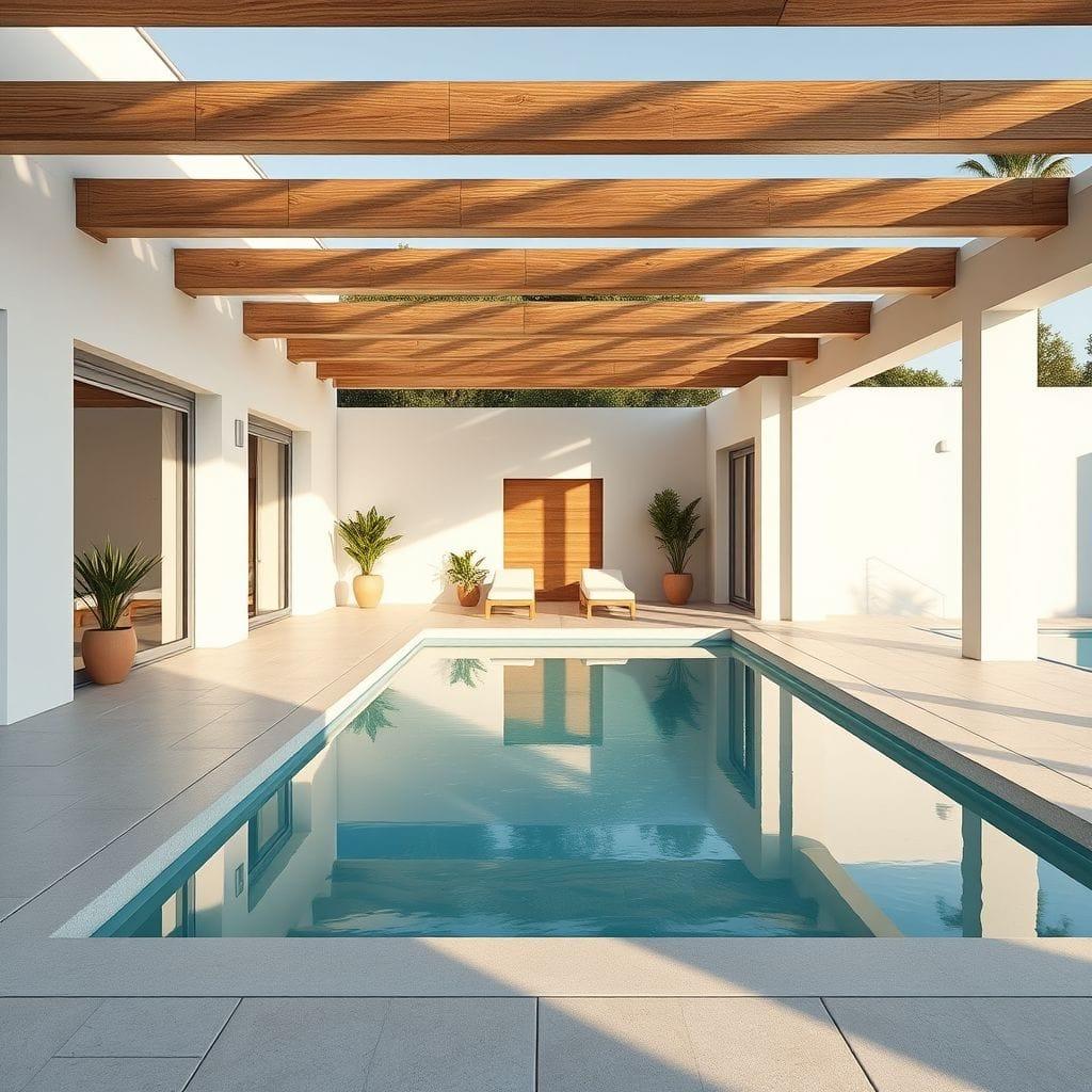 Scandinavian Outdoor Pool Area design example 1