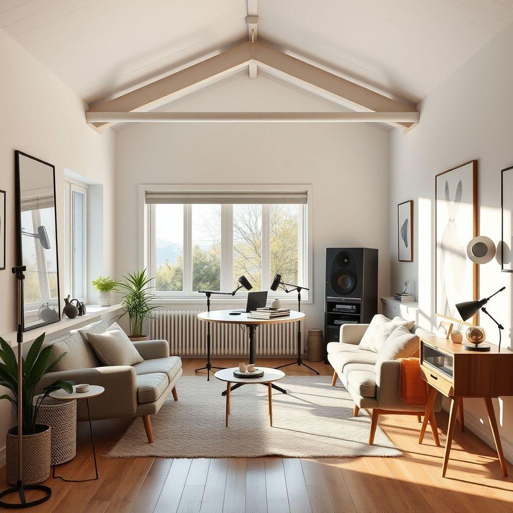 Scandinavian Podcast Studio design example 3