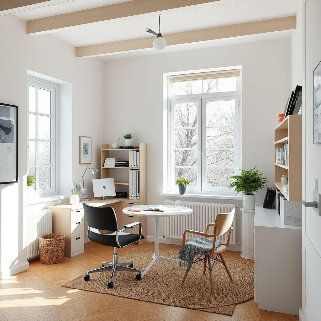 Scandinavian Study Room design example 3
