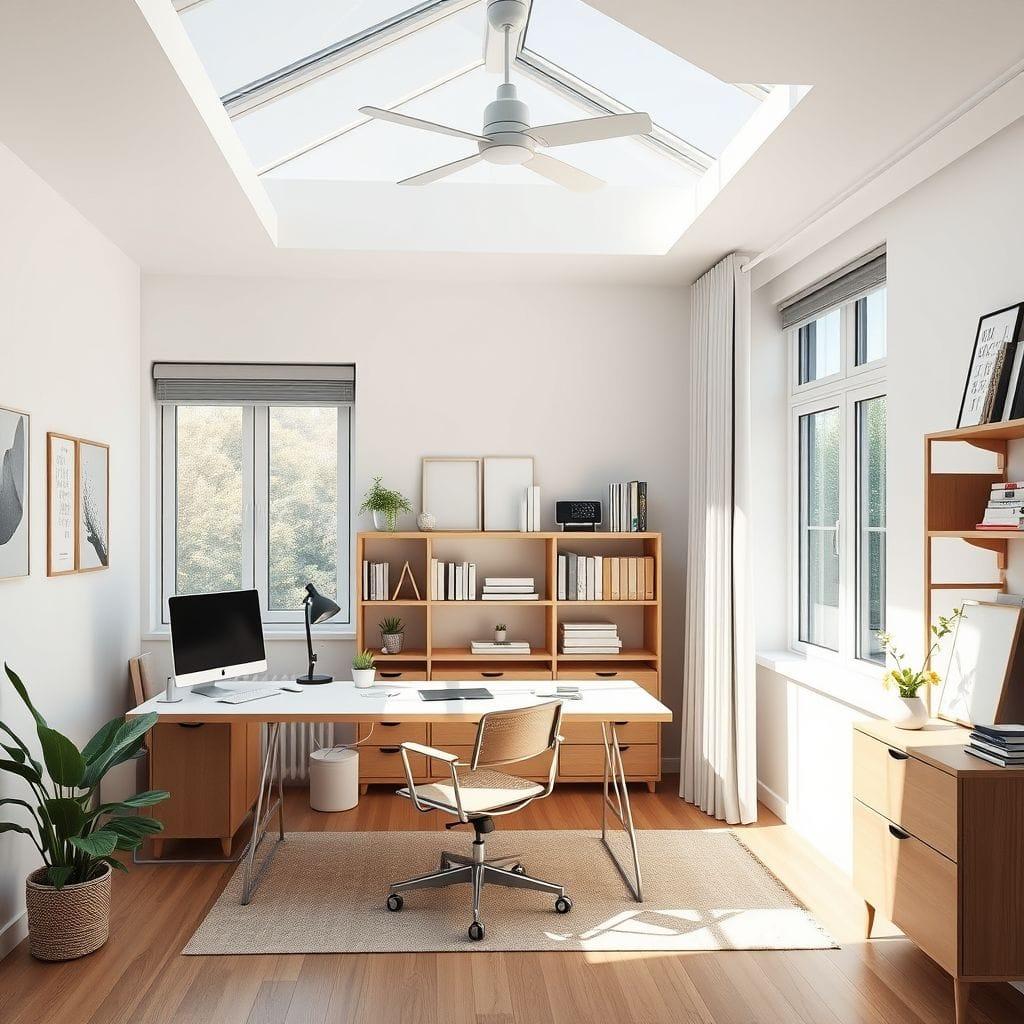 Scandinavian Study Room design example 4