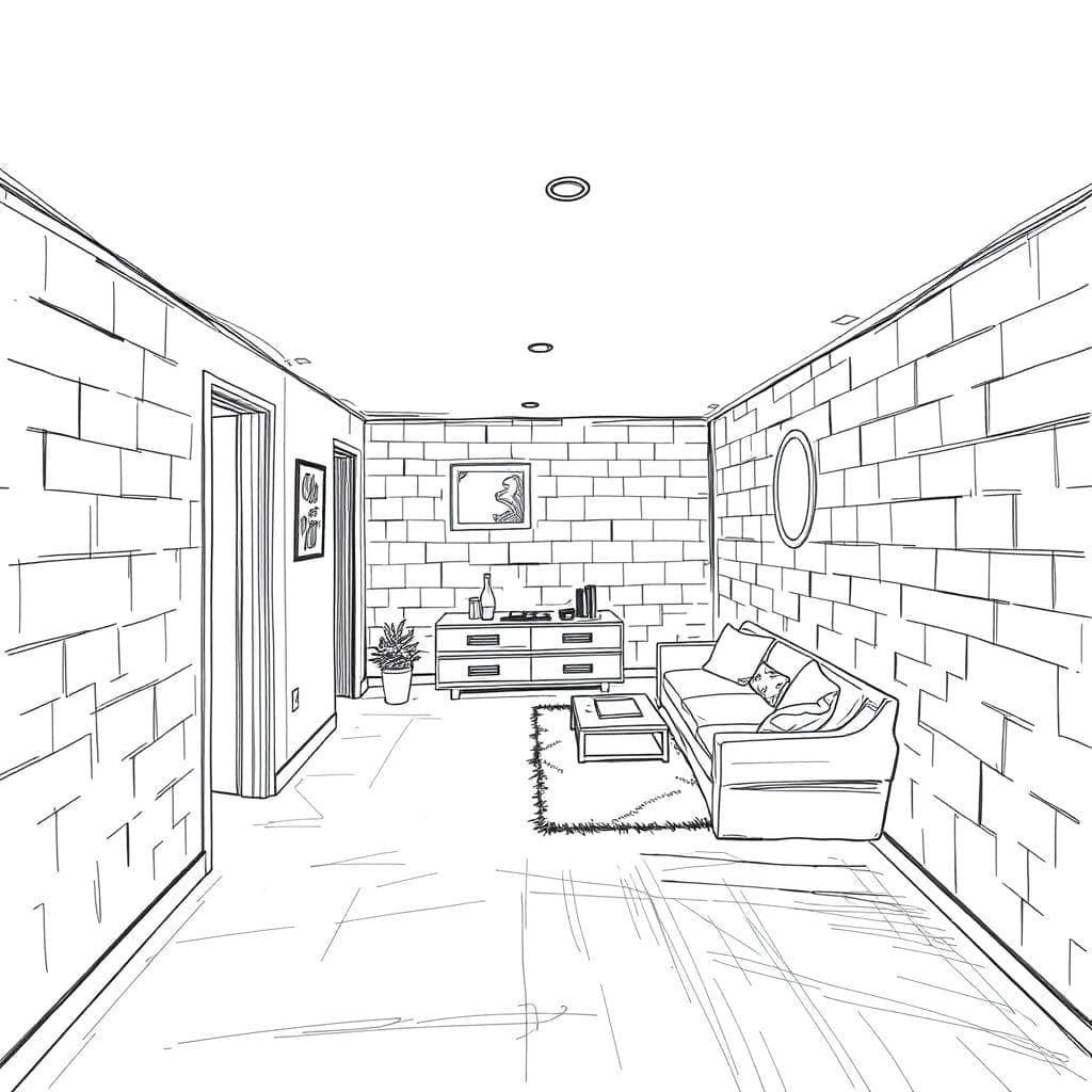 Sketch Basement design example 1