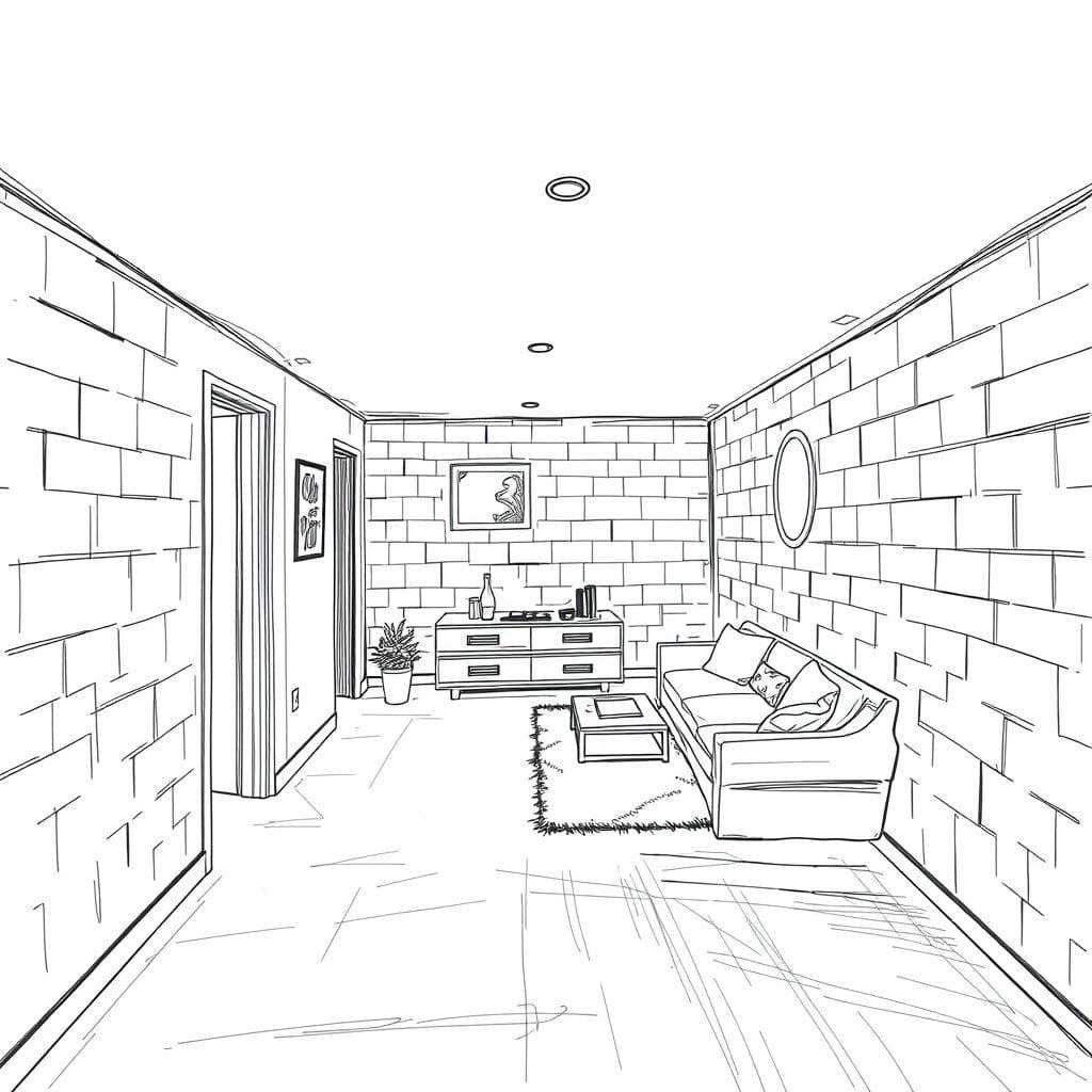 Sketch Basement design example 1