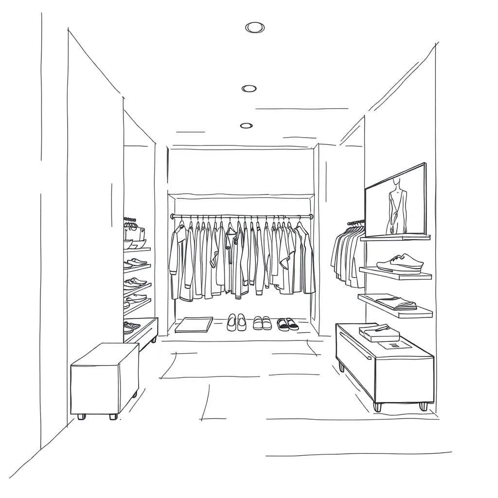 Sketch Clothing Store design example 2