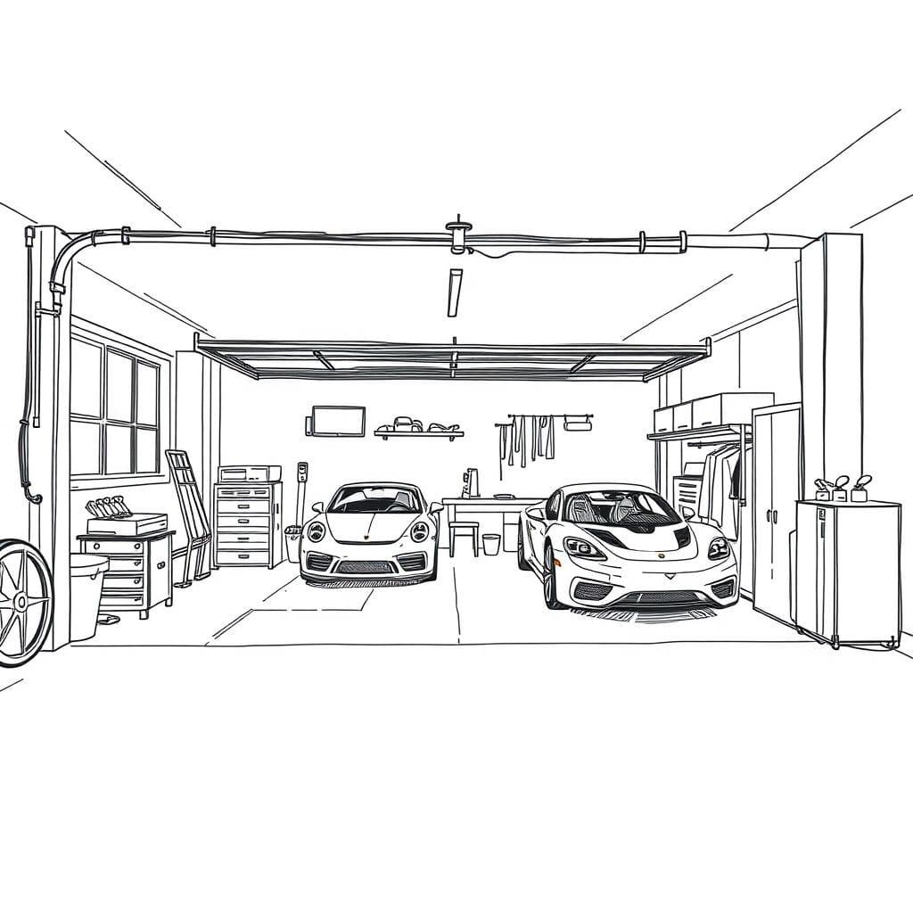 Sketch Garage design example 1