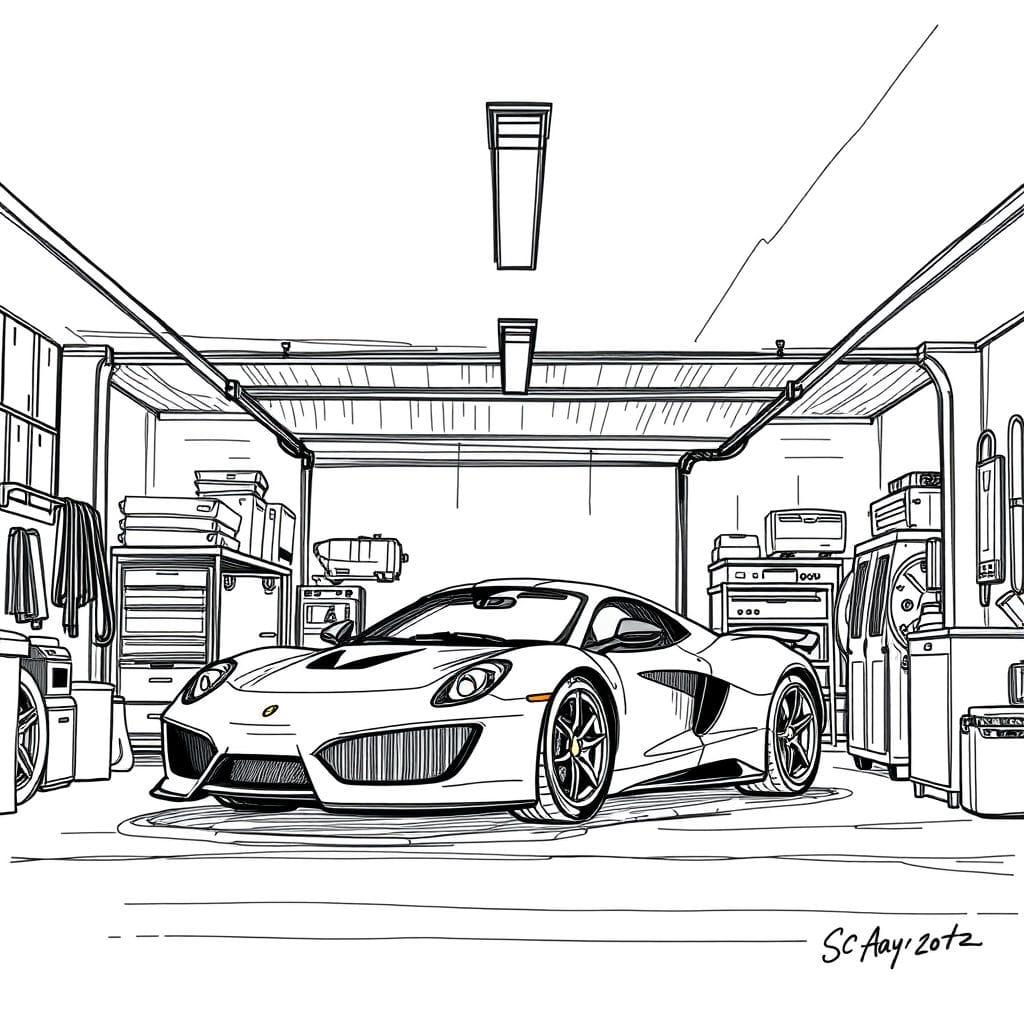Sketch Garage design example 2