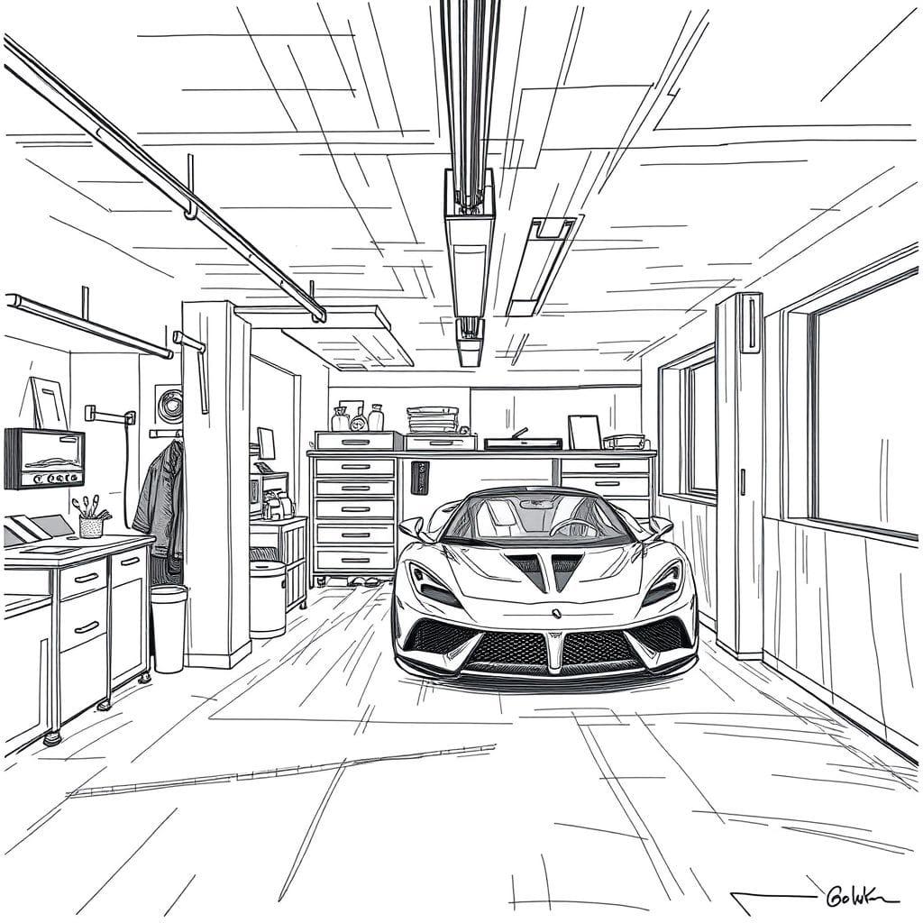 Sketch Garage design example 3