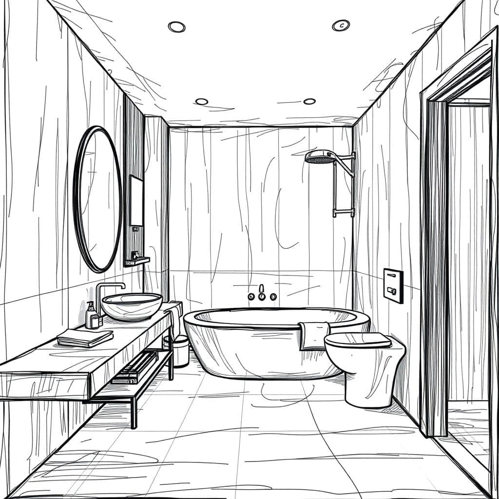 Sketch Hotel Bathroom design example 1
