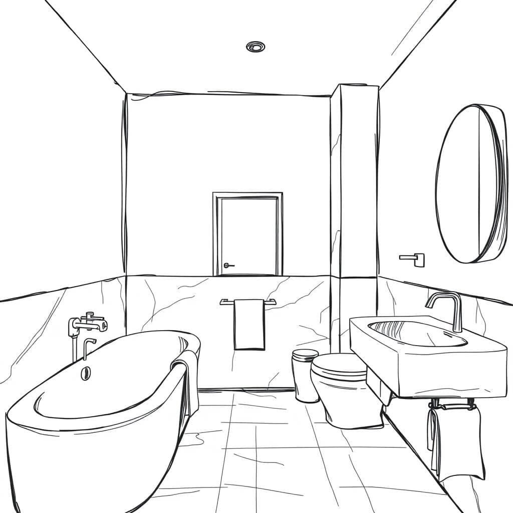 Sketch Hotel Bathroom design example 2