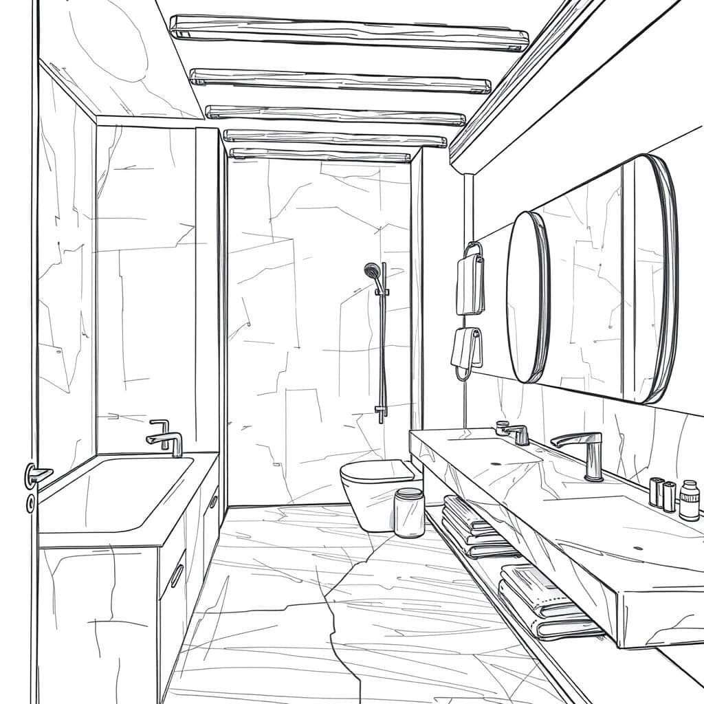Sketch Hotel Bathroom design example 4