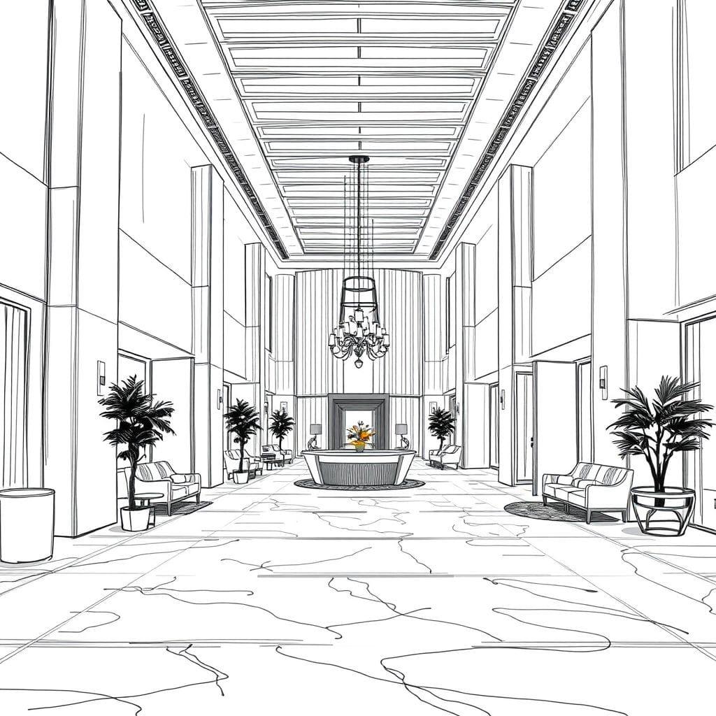 Sketch Hotel Lobby design example 3