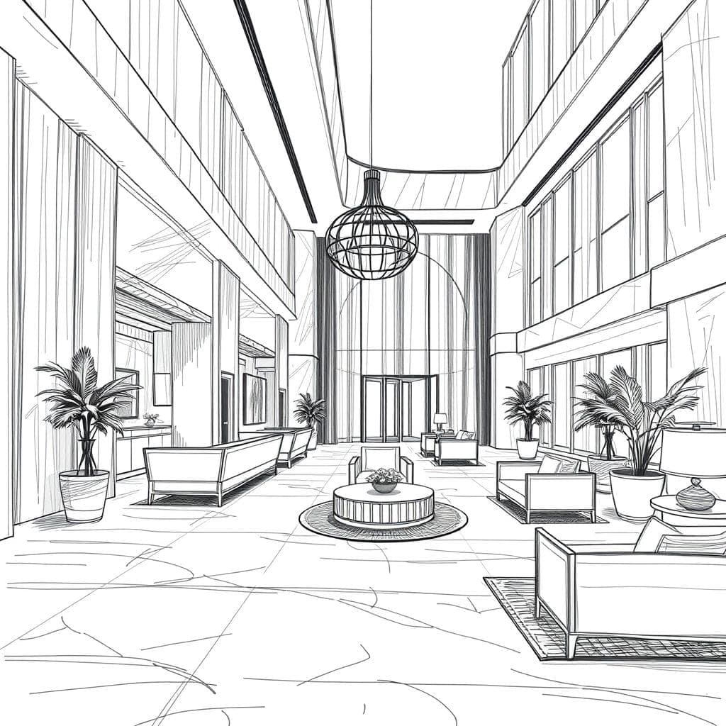 Sketch Hotel Lobby design example 4