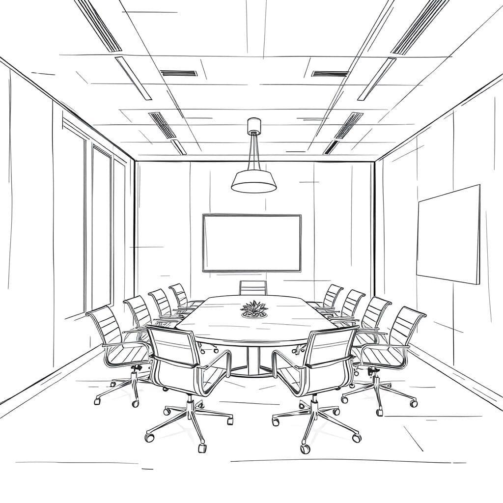 Sketch Meeting Room design example 3