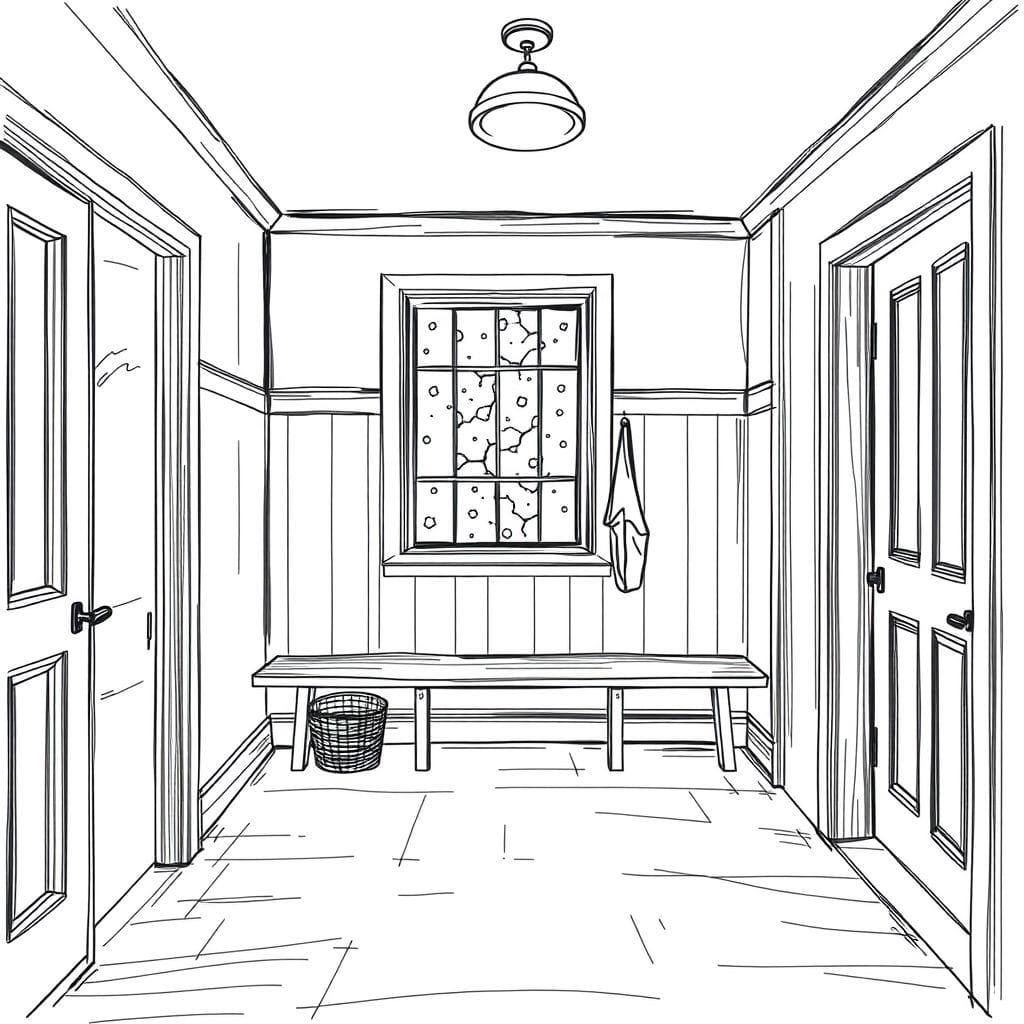 Sketch Mudroom design example 3