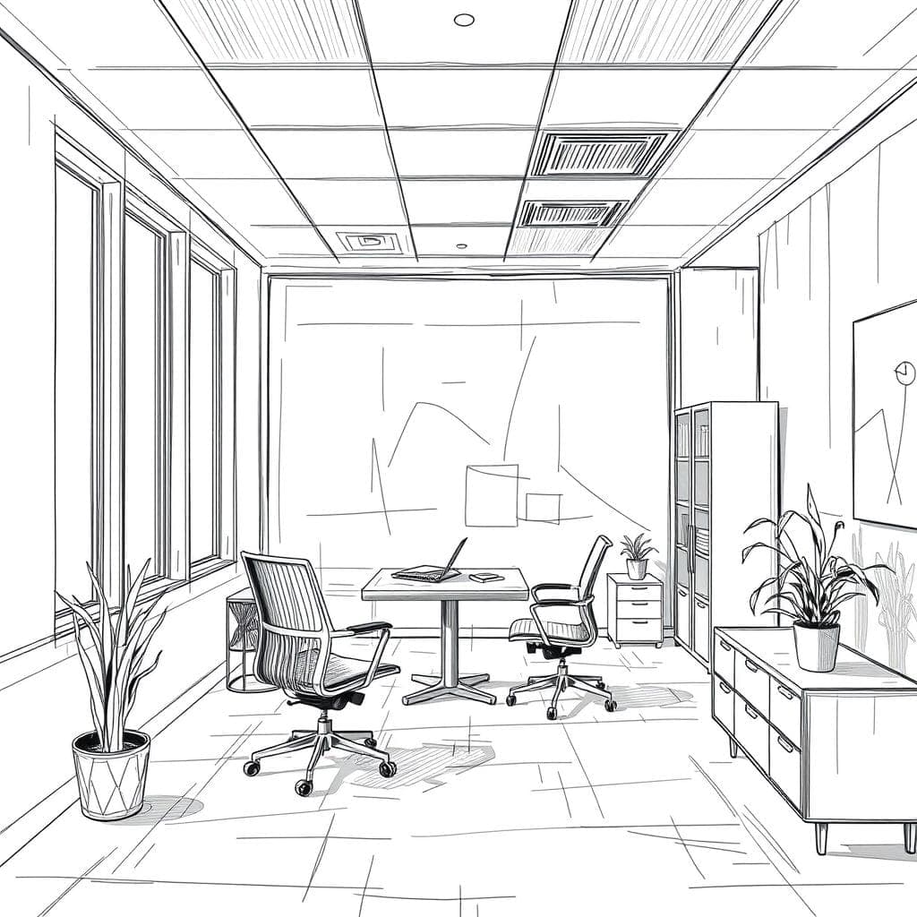 Sketch Office design example 1