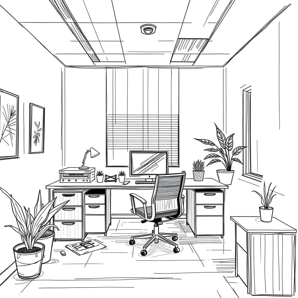 Sketch Office design example 3