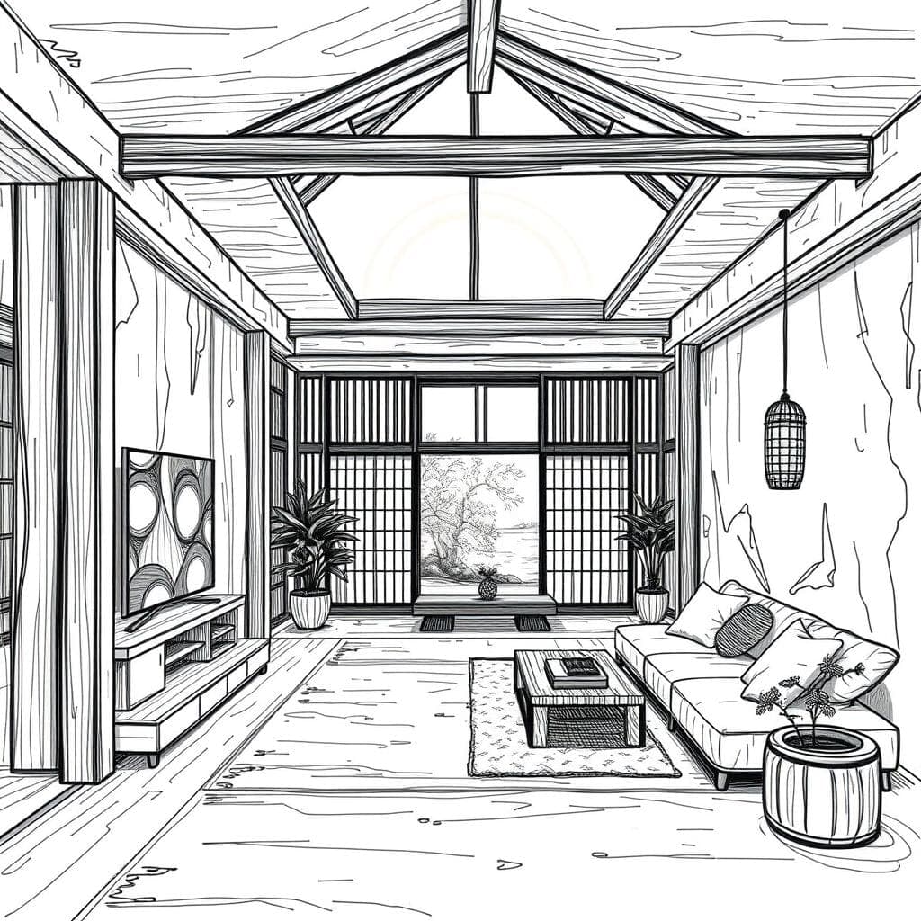 Sketch Onsen design example 3