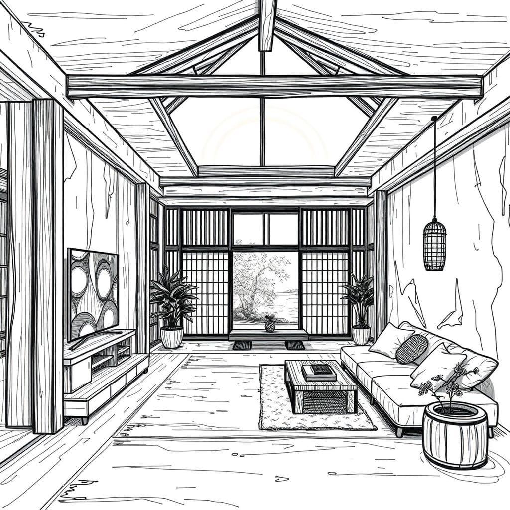 Sketch Onsen design example 3