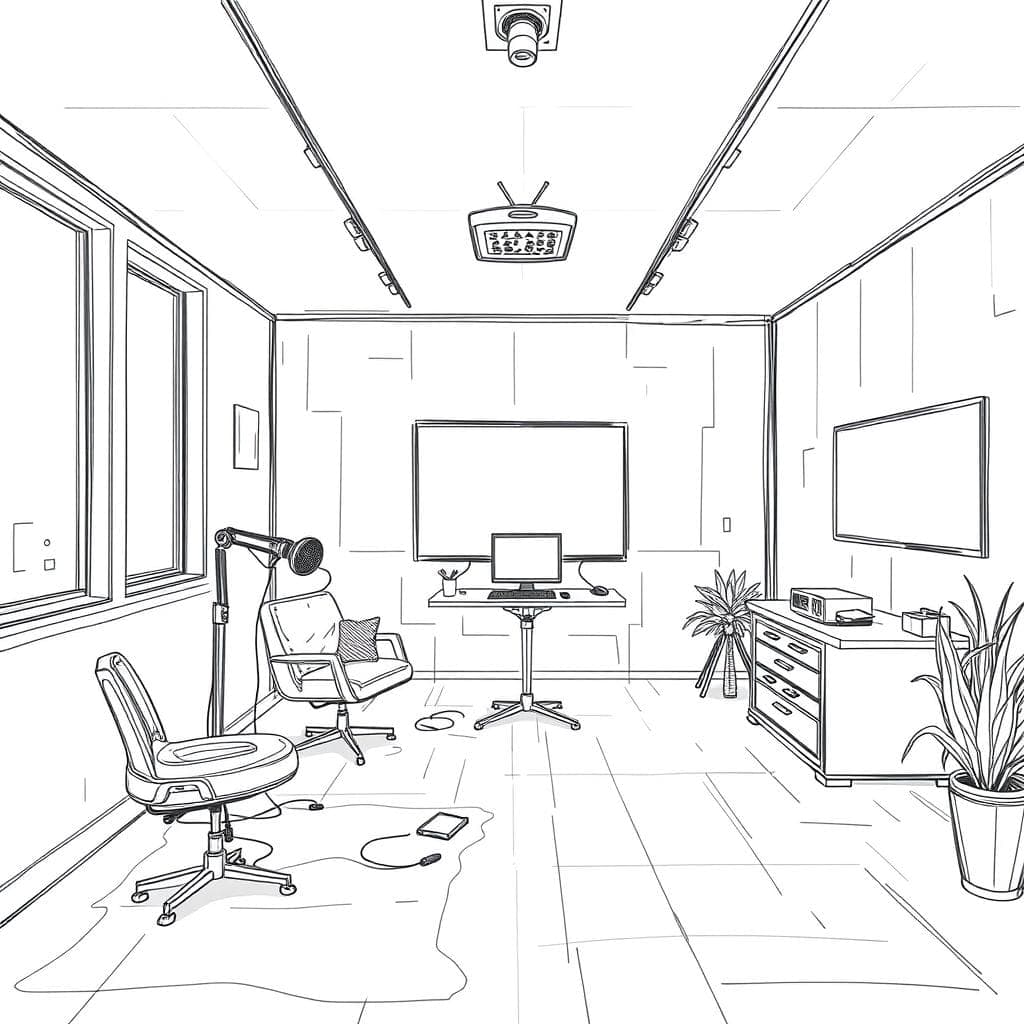 Sketch Podcast Studio design example 3
