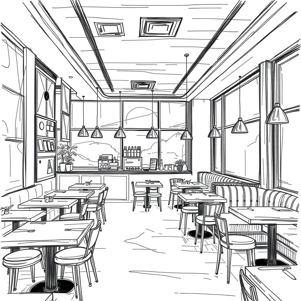Sketch Restaurant design example 2