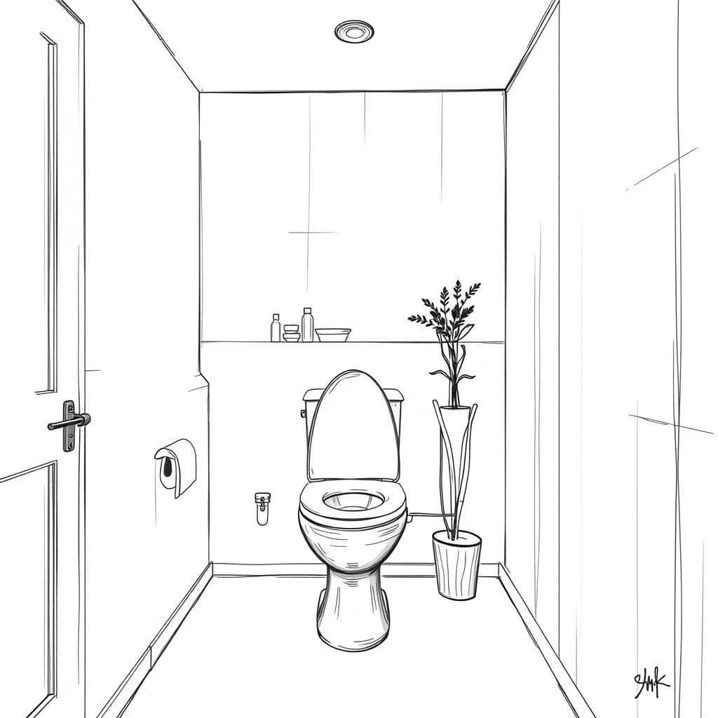 Sketch Toilet design example 2