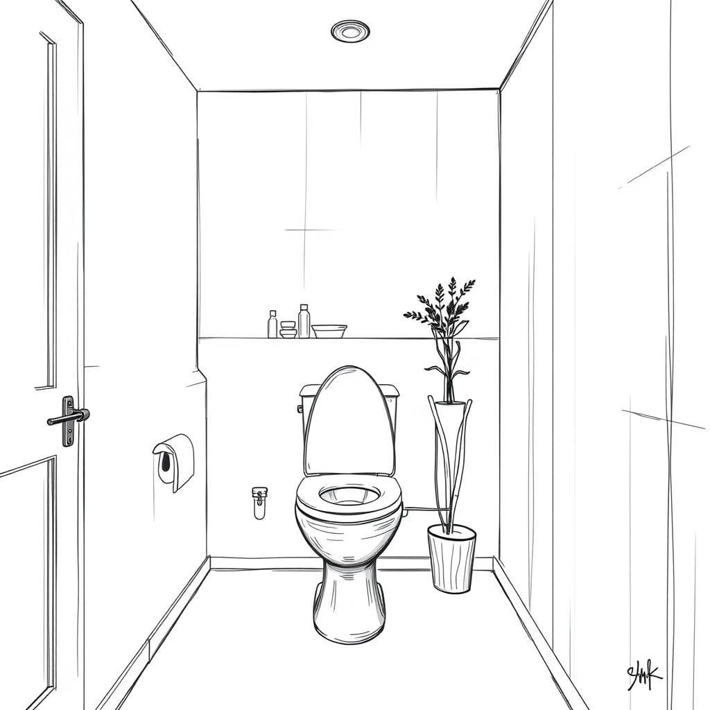 Sketch Toilet design example 2