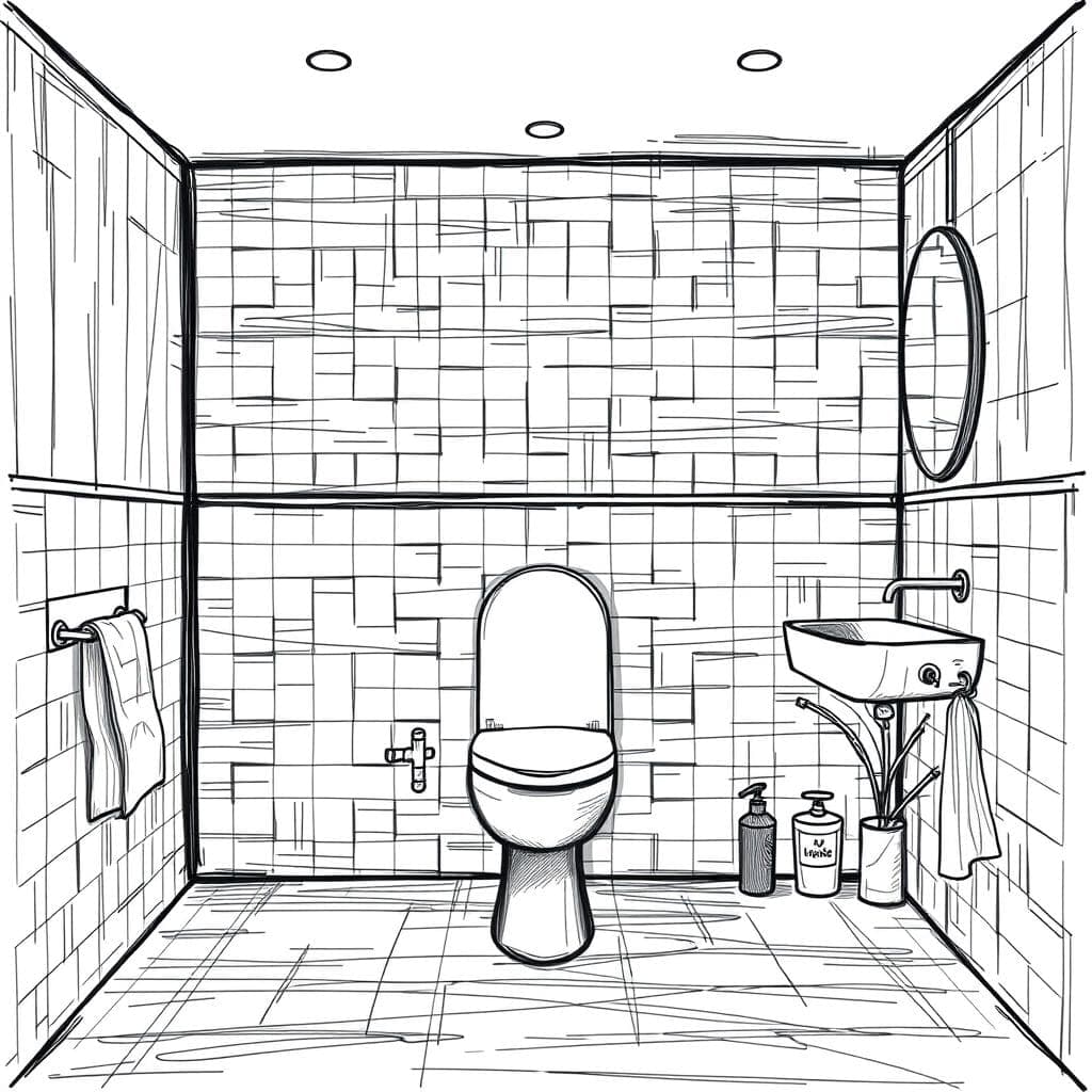 Sketch Toilet design example 3
