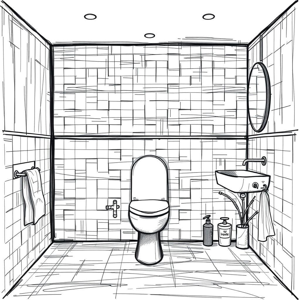Sketch Toilet design example 3