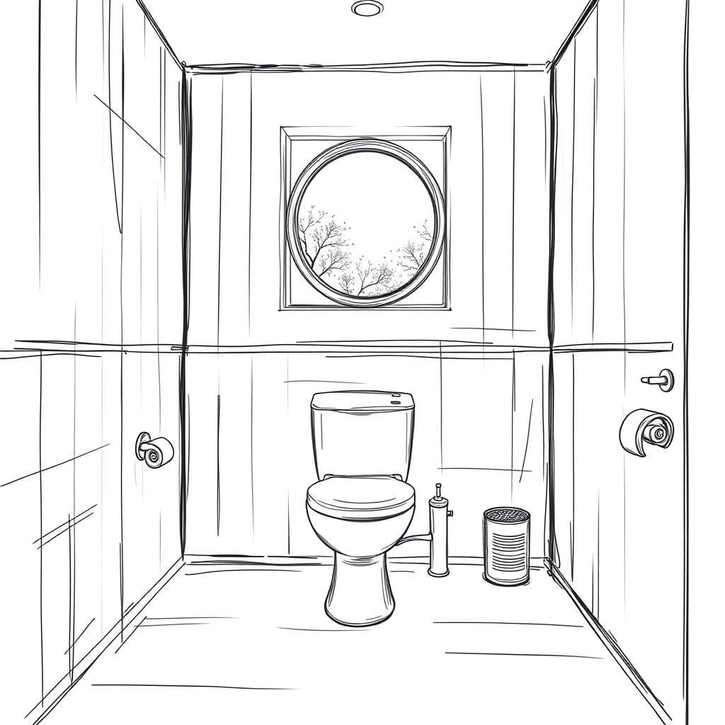 Sketch Toilet design example 4