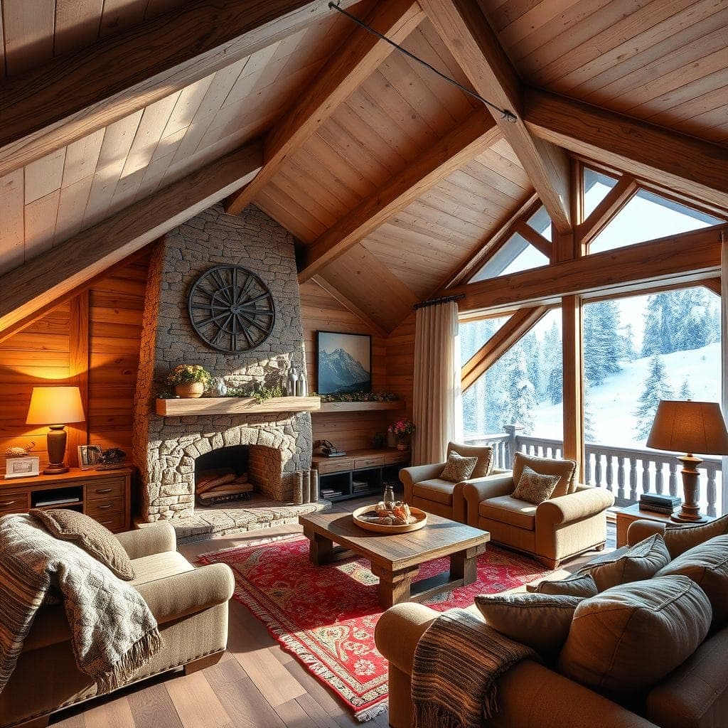 Ski Chalet Attic design example 1