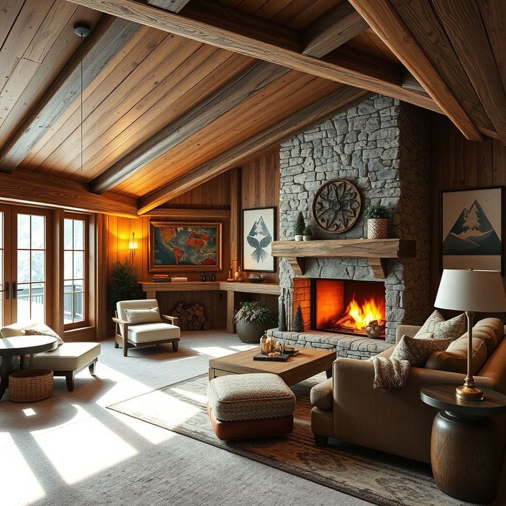 Ski Chalet Basement design example 1