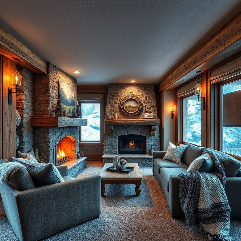 Ski Chalet Basement design example 3