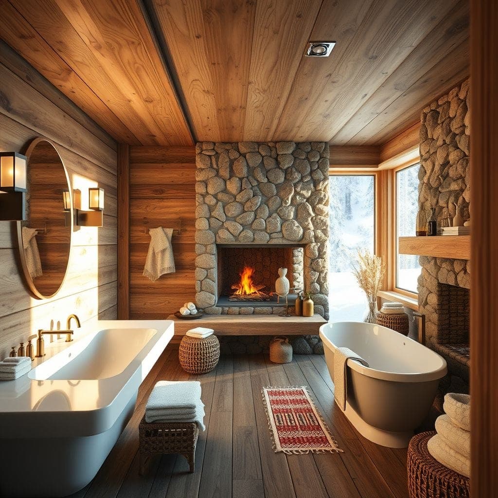 Ski Chalet Bathroom design example 1