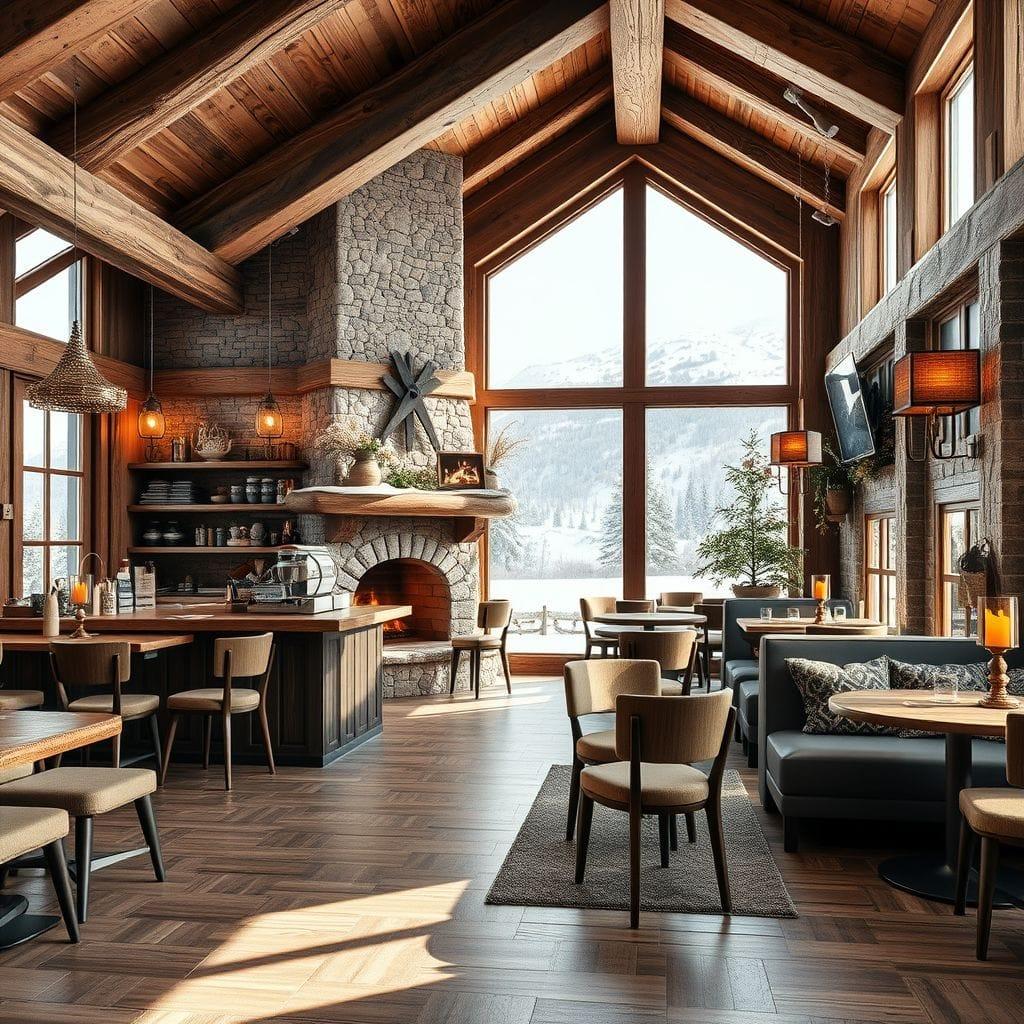 Ski Chalet Coffee Shop design example 2