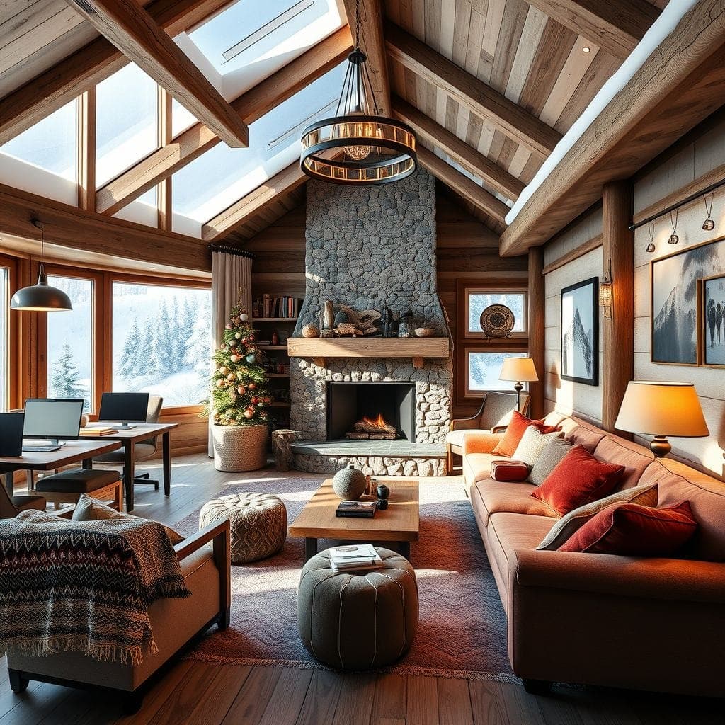 Ski Chalet Coworking Space design example 1