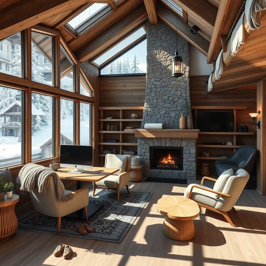Ski Chalet Coworking Space design example 4