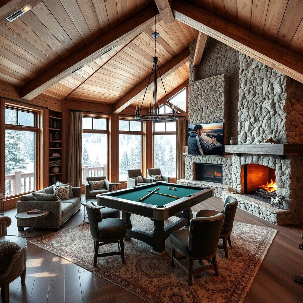 Ski Chalet Game Room design example 2