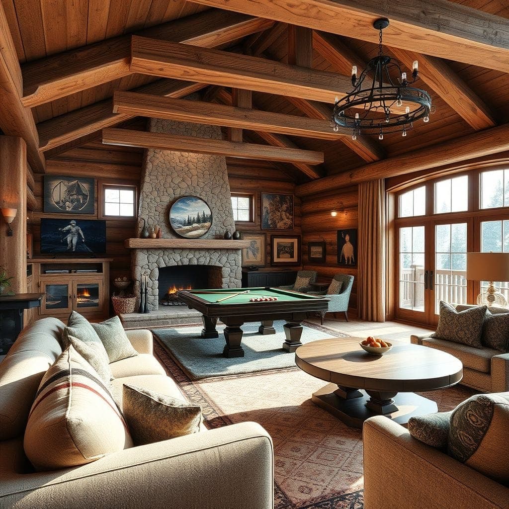 Ski Chalet Game Room design example 3