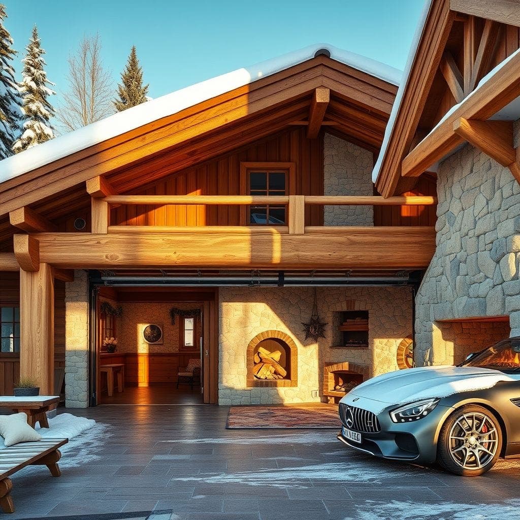 Ski Chalet Garage design example 4