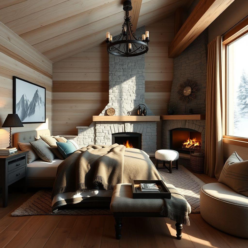 Ski Chalet Guest Room design example 1