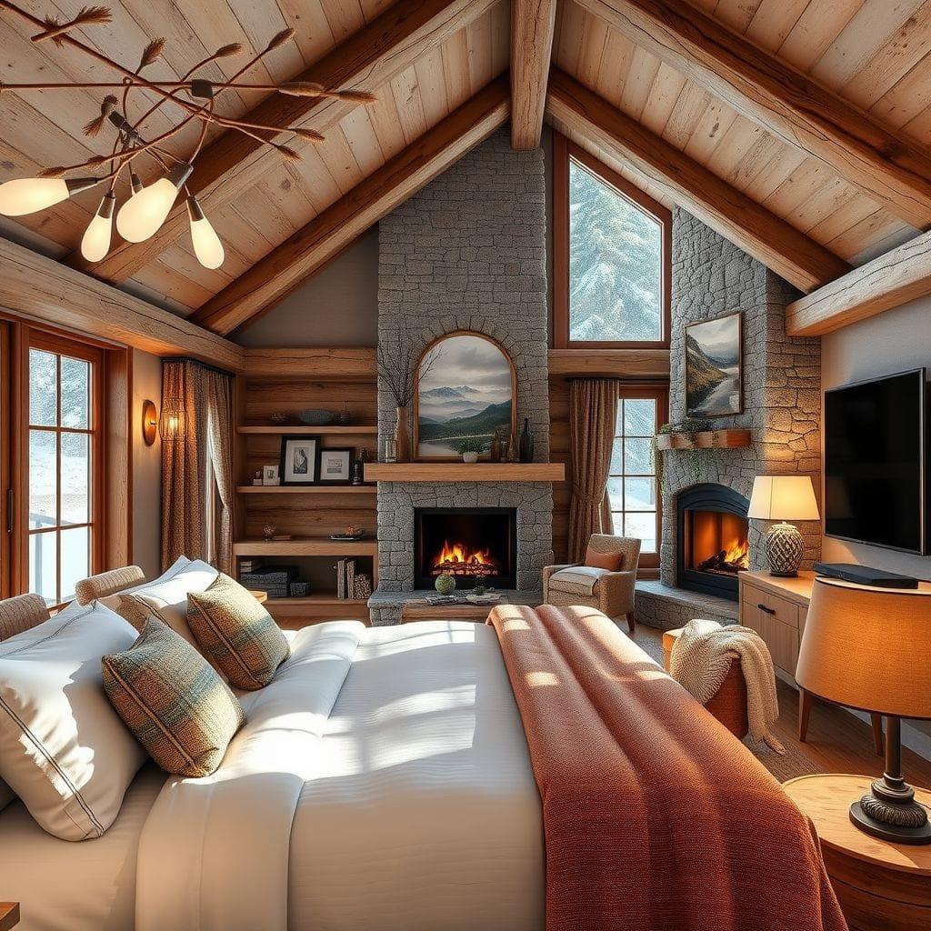 Ski Chalet Guest Room design example 3