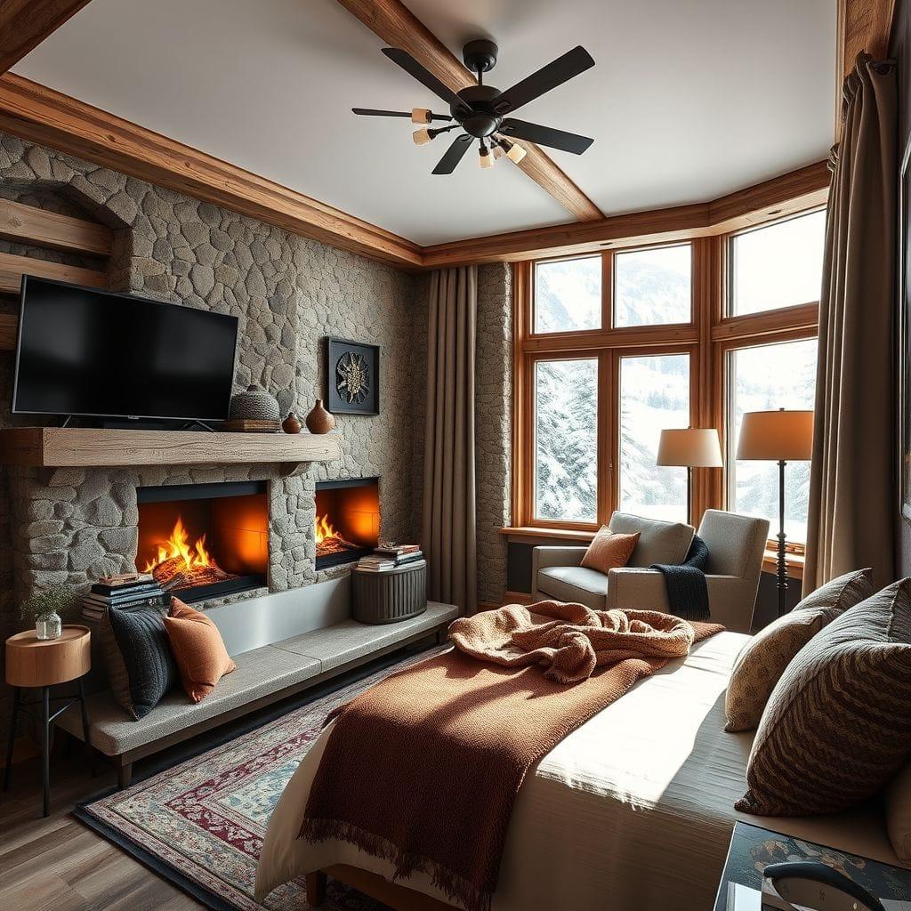 Ski Chalet Guest Room design example 4