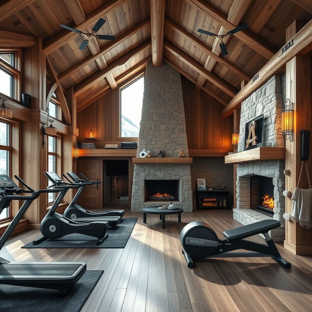 Ski Chalet Gym design example 1