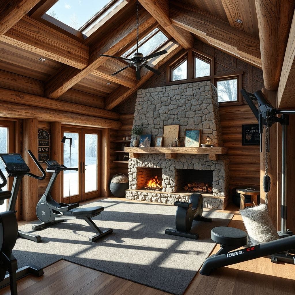 Ski Chalet Gym design example 2