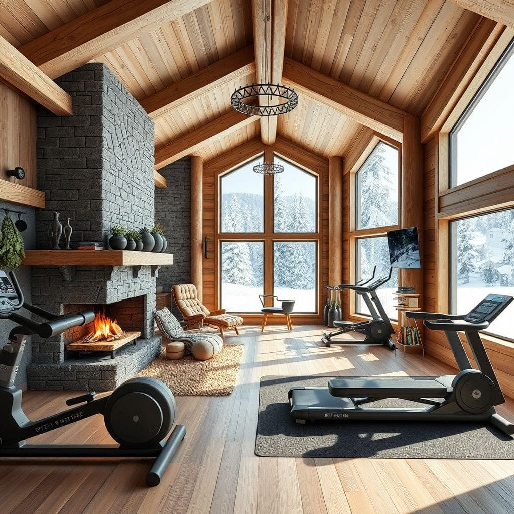 Ski Chalet Gym design example 4
