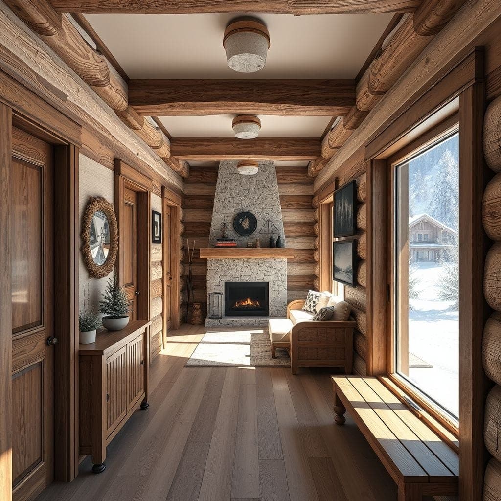 Ski Chalet Hallway design example 4