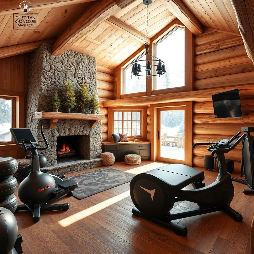 Ski Chalet Home Gym design example 3