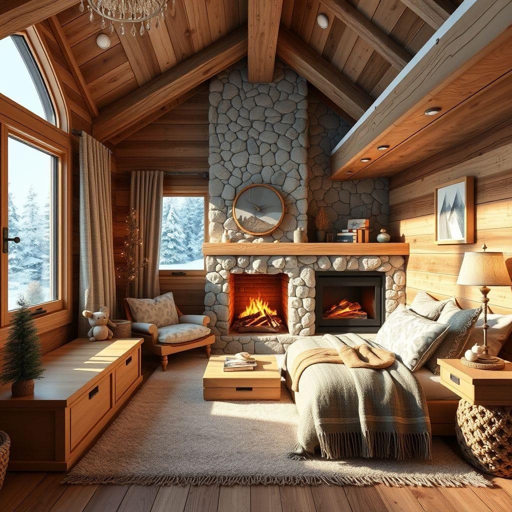 Ski Chalet Kids Room design example 2