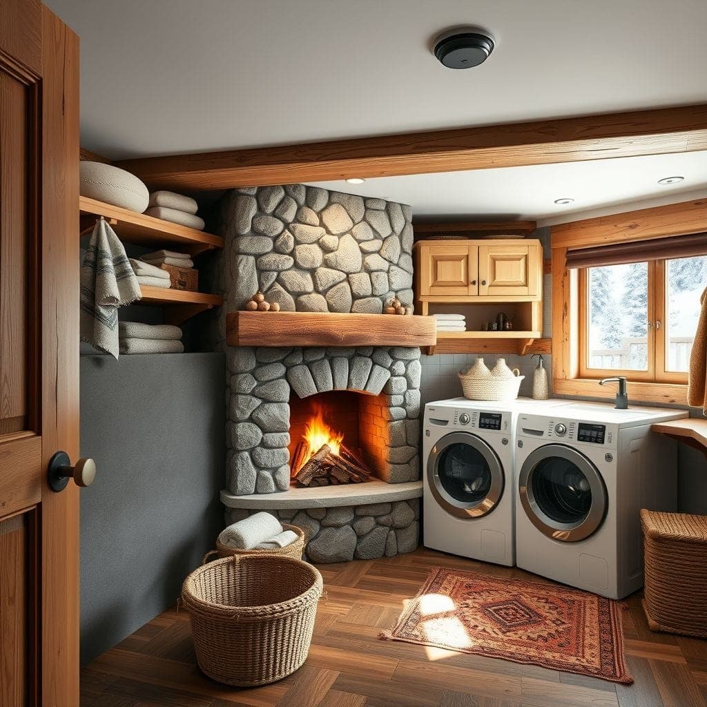 Ski Chalet Laundry Room design example 1