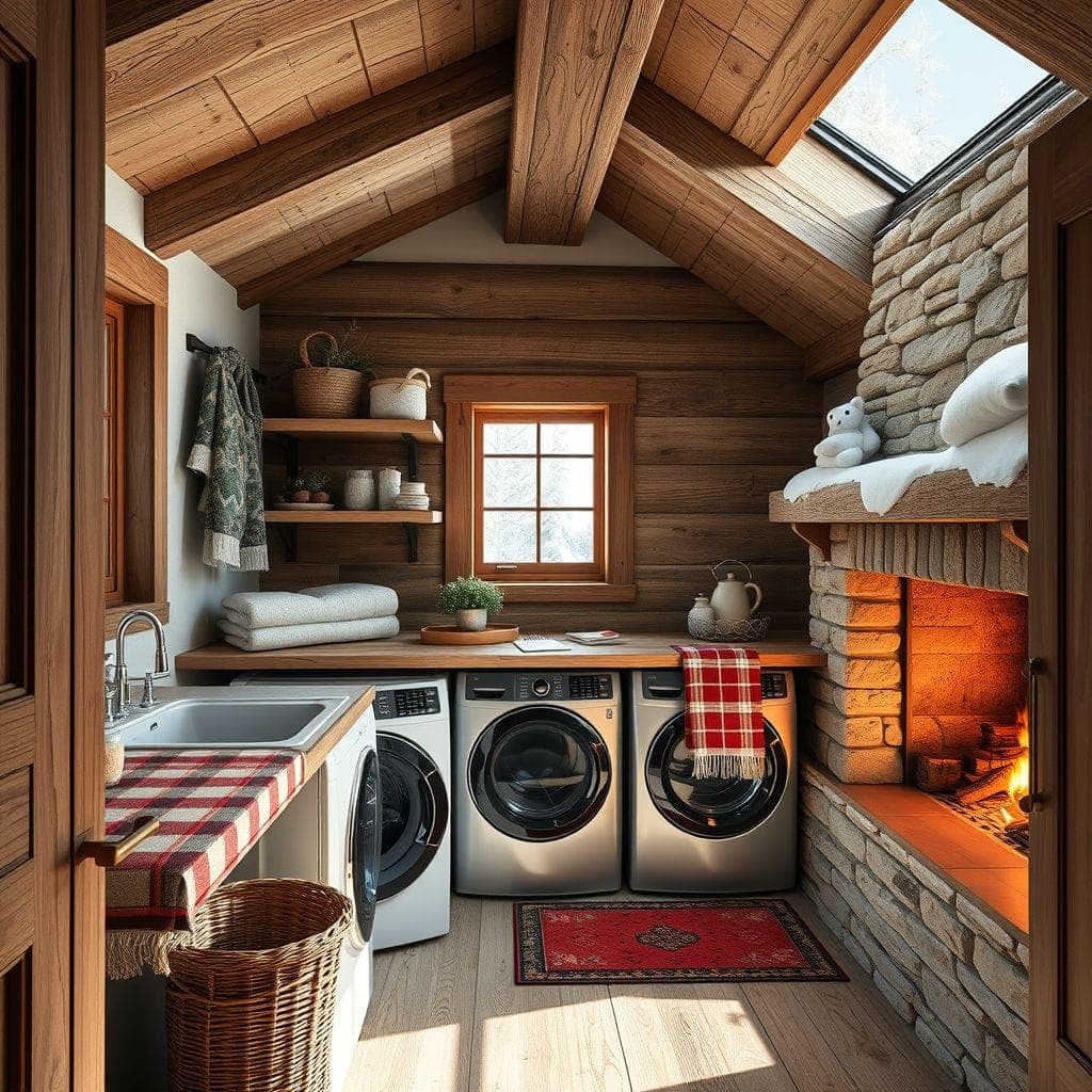 Ski Chalet Laundry Room design example 2