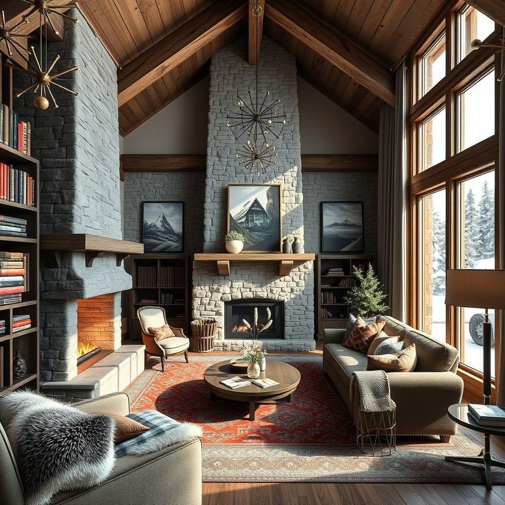 Ski Chalet Library design example 2